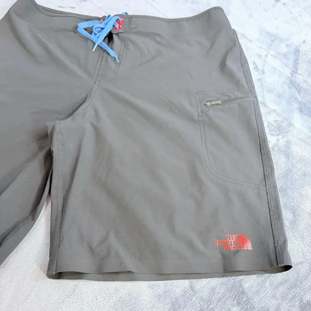 The North Face Board Shorts Men's 36 Black Swim Trunks beach pool vacation